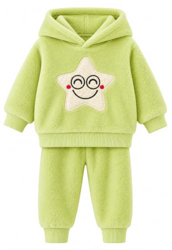 Image of Bold N Elegant Kids Fleece Hoodie & Jogger Set with Star Applique