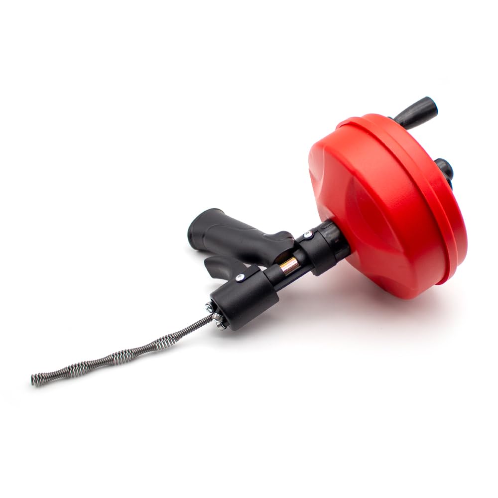Toplionace Máquina de Desbloqueo de Alcantarillado con Manivela para El Hogar de 10M, Desatascador de Inodoro Drenaje de Suelo de Cocina Máquina de Dragado de Bloqueo de Tuberías de 20-75mm
