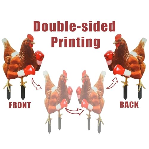 Piquets de jardin poule : une statue décorative à offrir