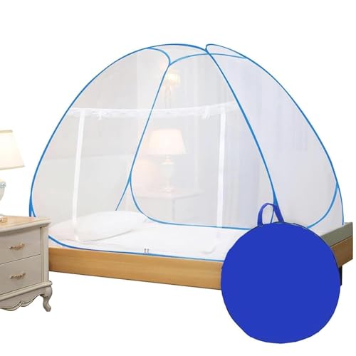 Evafly Mosquito Net for Single Bed | Premium Polyester Mesh | Foldable Pop Up Bed Net | Fine Mesh Protection from Mosquitoes & Insects | Easy Setup, W