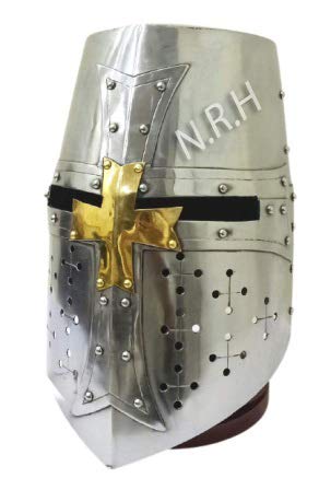 Casque médiéval de templier idée cadeau historique idéal