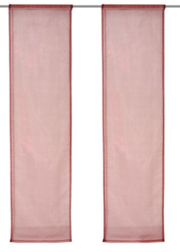 86518-156 - Tenda a Pannello in Organza 2 Pezzi 245 x 60 cm