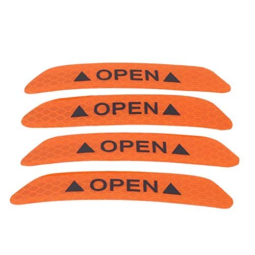 Youthkit 4 Pcs/Set Reflective Open Sticker Car Door Open Warning Safety