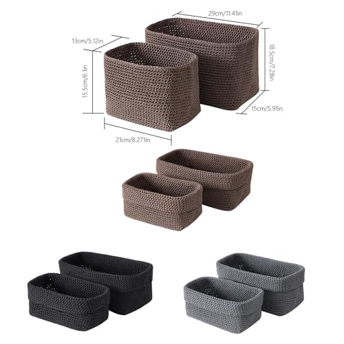 Panier de rangement en coton compact pour arreter de perdre vos cles - 6