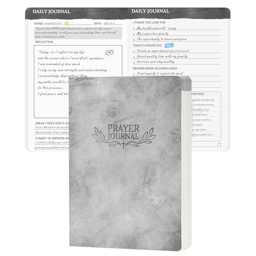 Ospelelf Christian Daily Prayer Journal for Men Gratitude Journal Planner Undated 3 Month Bible Notebooks for Note Taking 120 gsm Thick Paper