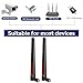 Superbat Dual Band WiFi Antenna 2.4GHz 5GHz 5.8GHz SMA WiFi Antennae for PC Desktop Computer Motherboard PCI WiFi Bluetooth Card Wireless Network Router (2-Pack)