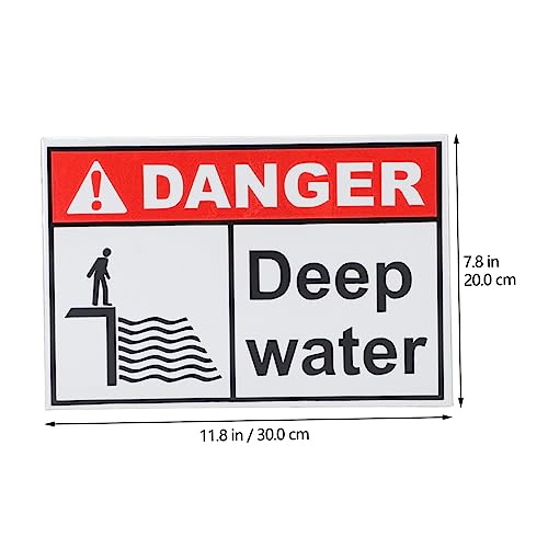 Panneau danger eau profonde rigide Healvian pour signalisation lac - 5