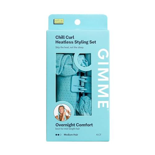 Gimme Beauty Chill Curl Heatless Styling Set - Gentle & Breatable Hair Rods for Overnight Curls -...