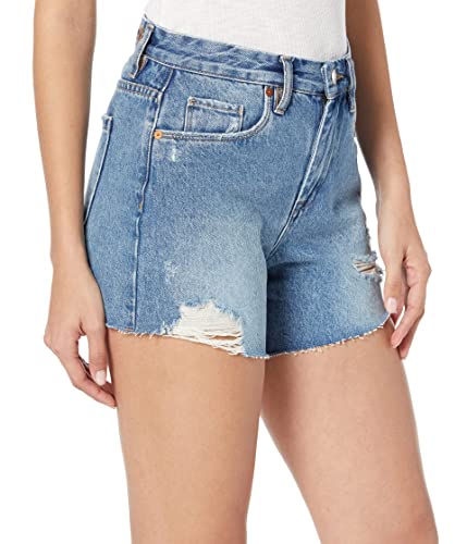 [Blanknyc] Womens Cut Off Distressed Denim Mom Short, Comfortable & Stylish, Bigger & Better, 26 #TOP2