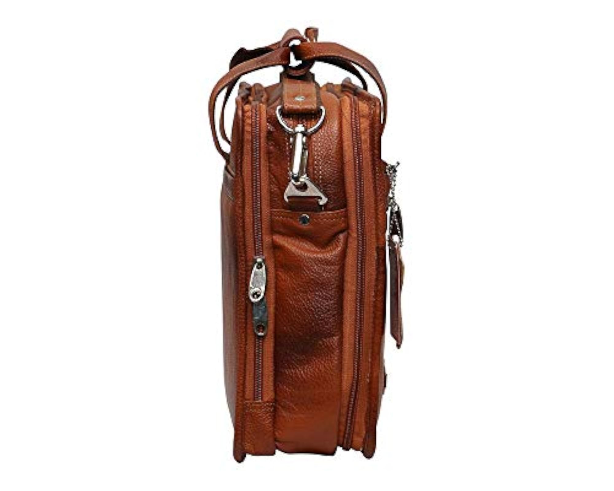 Genuine Leather Business Briefcase Office Bag, 15 Inch