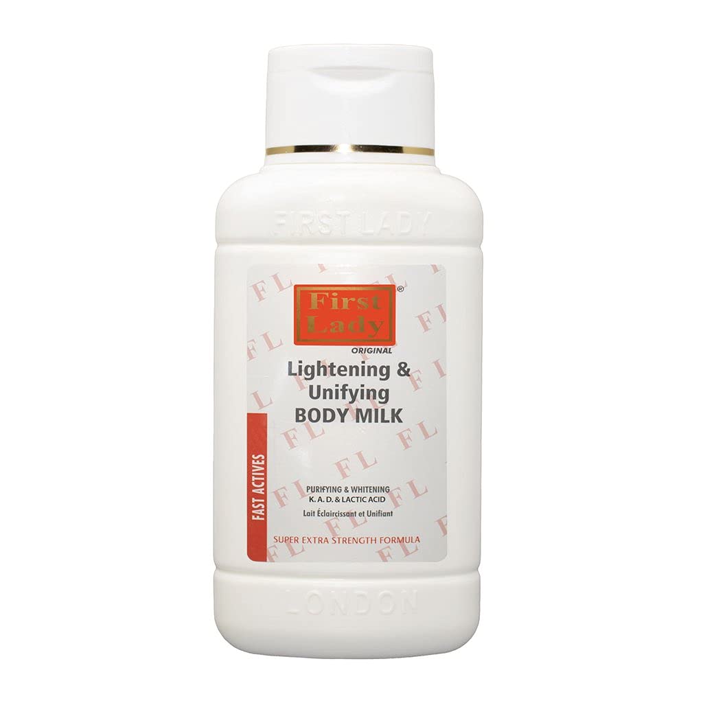 FIRST LADYSkin Lightening & Unifying Body Milk 500ml - with Kojic Acid & Lactic Acid