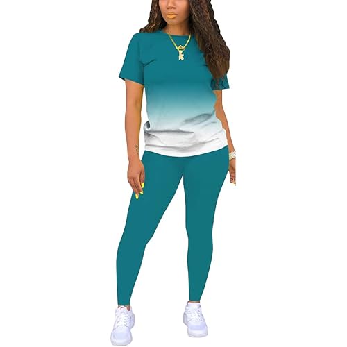 Mrskoala Women Two Piece Outfits Summer Sweatsuits Matching Jogger Sets Loungewear Tracksuit