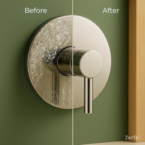 Image of Zerfa Tough Lime Scale Hard Water Stain Remover & Tap Cleaner, Bathroom, Taps, Faucet, Basins, Showers & Floor Tiles Cleaning Spray for Tough Stains - 300 ml