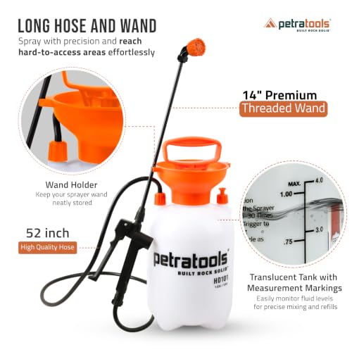 Image of PetraTools HD101 Pro Kit - Pump Sprayer 1 Gallon, 52-in Hose & 5 Nozzles