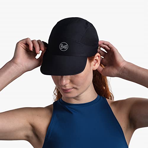 Buff Solid Black Gorra Run, Unisex Adulto, Multicolor, L/XL