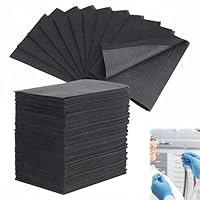 Dental Lätzchen Einweg, 50 Stück Wasserdichte Tattoo Tisch, Tattoo Unterlagen Einweg, Für Nagelstudio, Zubehör Für Nagel Und Wimperntechnik Für Tätowierbedarf (33.5x45cm Schwarz)