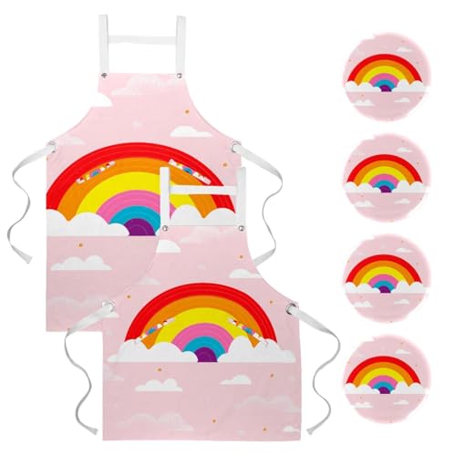 Tablier de cuisine et pâtisserie lot de 2 pour le nettoyage de la maison
