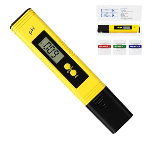 PH Messgerät,PH Wert Messgerät,Ec Messgerät,Wassertester Trinkwasser, Für Trinkwasser, Schwimmbad, Aquarium,Labor,Automatischer Temperatur Kompensations Ph Wert Messgerät