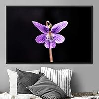 Framed Canvas Wall Art Flora Snapshot Closeup Dark Expressive Farmhouse/Country Floral Multicolor Photography Realism Single - 16x24 inches