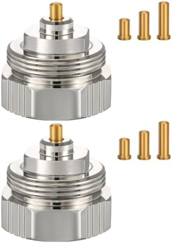 Ancable Heizkörperadapter M30x1.0 auf M30x1.5 für Oventrop Ventile 1011445 - Thermostatventil Feingewinde Adapter für Thermostat/Heizungsventil (2 Stück)
