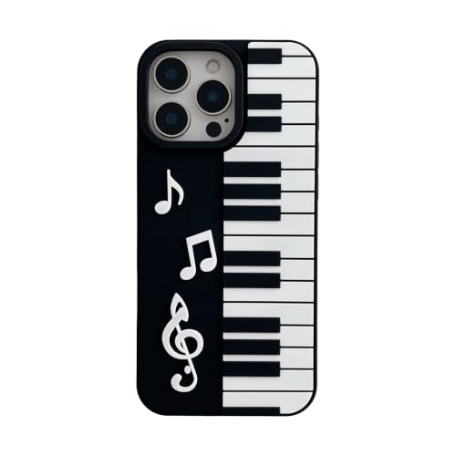Coque iPhone 16 motif piano noir idéale pour musiciens et mélomanes