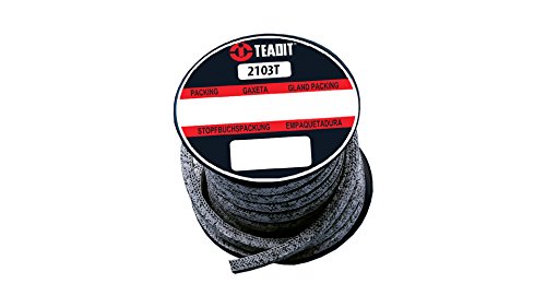 Joint d'alimentation Stcc 2103t.125 X 5 Teadit Style tressé d'emballage Carbon
