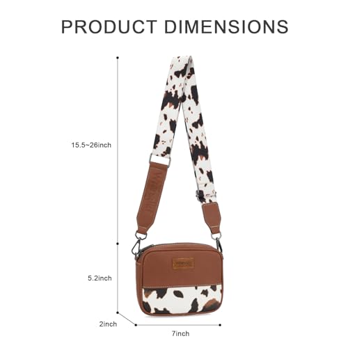 Image of Wrangler Small Crossbody Bags for Women Aztec Mini Purses with Guitar Strap | with Guitar Strap