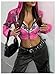 WDIRARA Women's Graphic Zip Up Hoodie Long Sleeve Drawstring Hooded Y2k Crop Top Streetwear Hot Pink X-Small