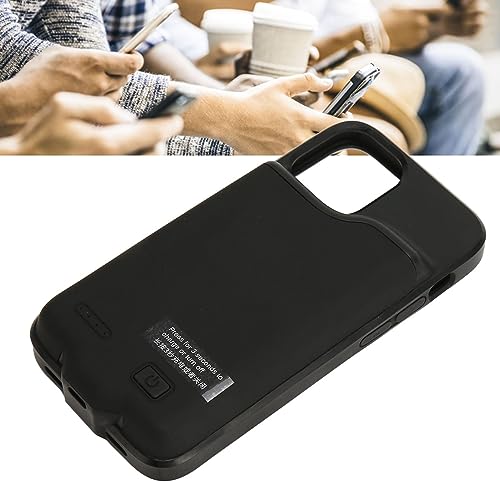 Ultratunt Telefonbatterifodral med LED-strömindikator (Svart)