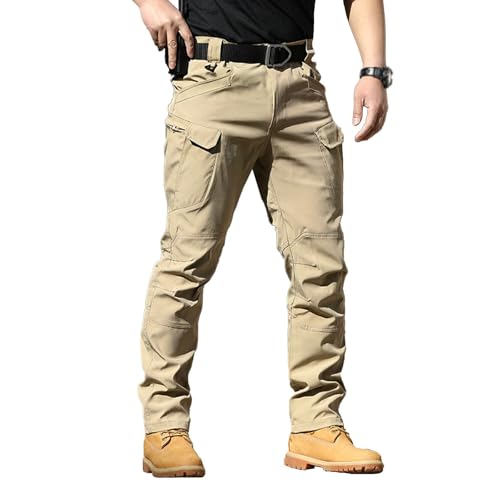 Tactical Cargo Pants for Men Lightweight Stretch Hiking Outdoor Travel Work with Multi Pockets Casual Pant