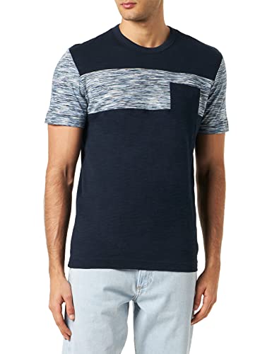 TOM TAILOR 1037987 T-Shirt, 10668-Sky Captain Blue, M Uomo