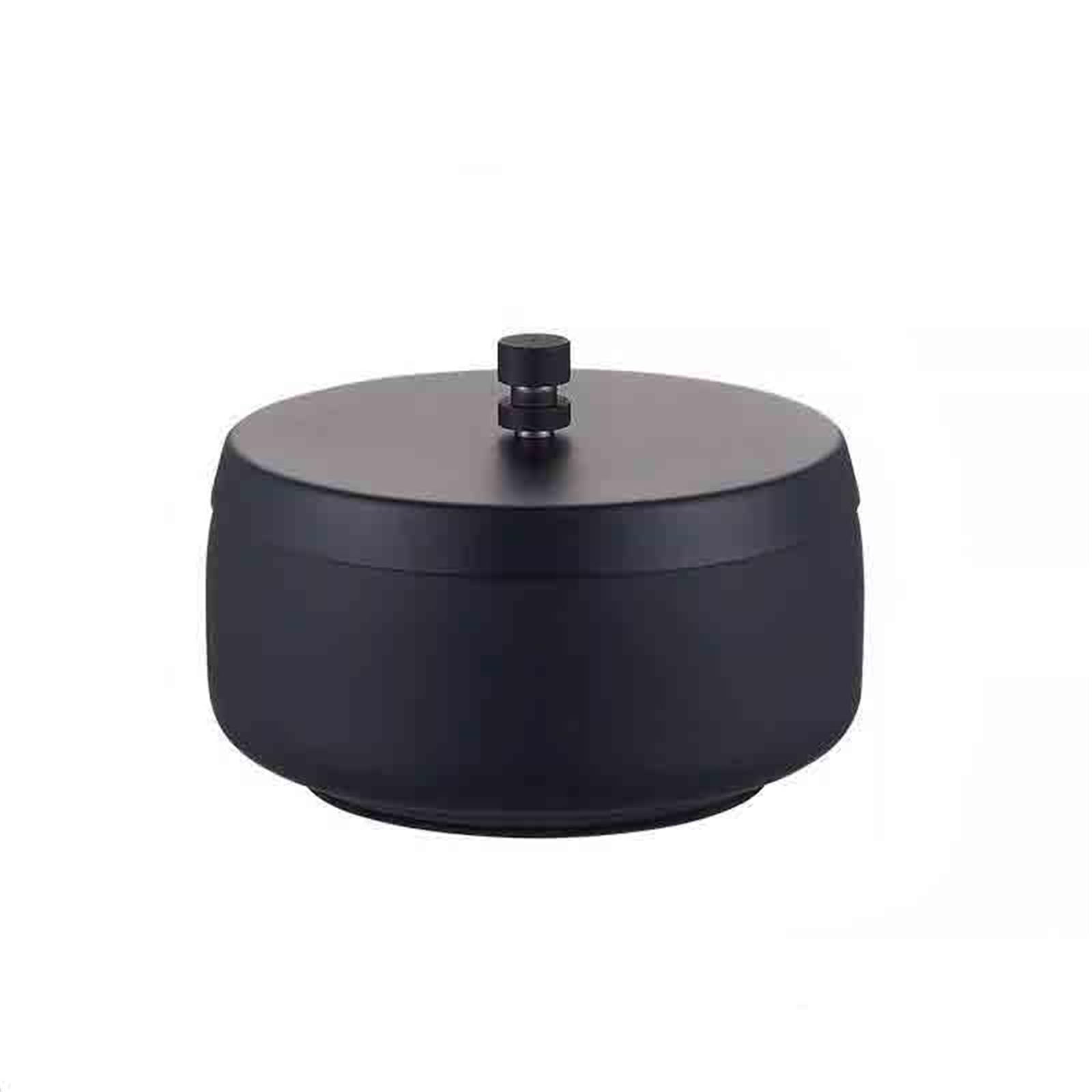 Zhaoj24-05 Cigar Ashtrays Stainless Steel Ashtray With Thickened Lid For Home Living Room Available In Three Colors(Black)
