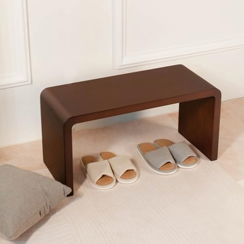 Table d'appoint en forme de C en bois massif pour ordinateur portable et lit - 8