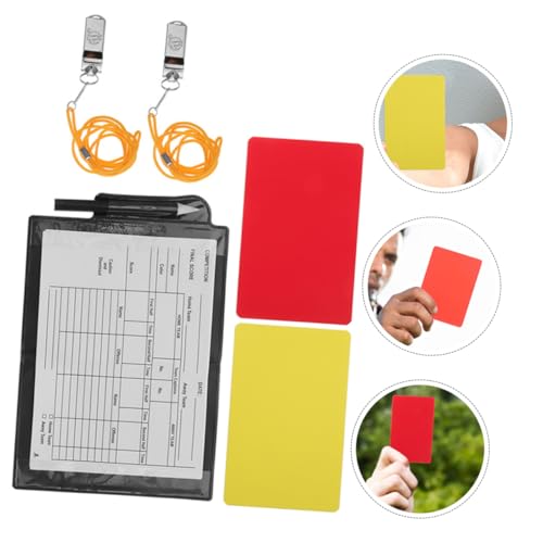 Kit Completo Árbitro Fútbol con Tarjetas, Silbatos y Libreta miniatura 7