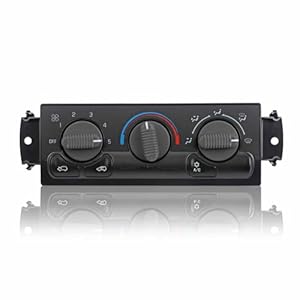 Climate Control Module, Heater A/C Climate Control Panel Compatible with Chevy Cadillac GMC Vehicle 1999-2002 Avalanche Silverado Suburban Tahoe Yukon XL Yukon, 2002 Escalade Replace# 599-266