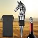 LULLEA Horse Head Wine Stopper, Horse Gifts for Horses Lovers, Father Day Christmas Birthday Gifts for Men Women, Funny Bottle Stoppers for Wine Champagne, Silver with Gift Bag