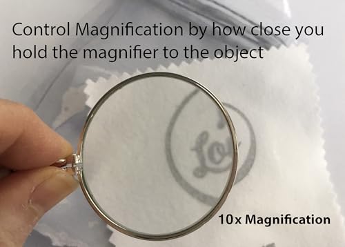 Healing Crystal Magnifying Necklace. Turquoise Howlite, Adjustable Length, Real Suede. Fashionable Alternative To Reading Glasses. La Loupe by Wendra (Turquoise, Brown Suede, Silver)4