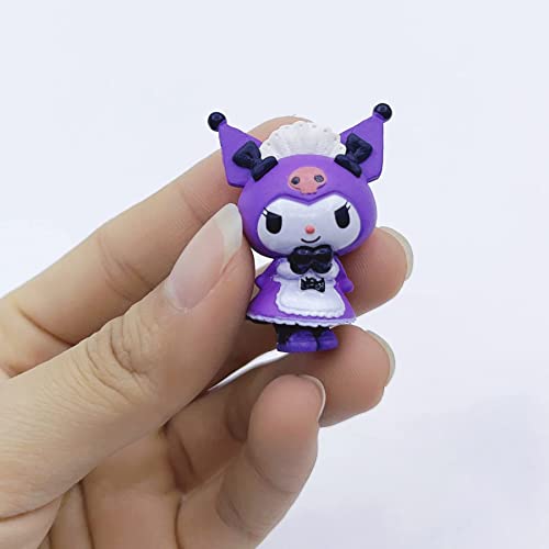 Anime Figure Toys Anime Cake Toppers Cute Room Decor Pvc Model Dolls Cute Action Figure Statues (Melo-Kuro 5Pcs)¡­ #TOP3