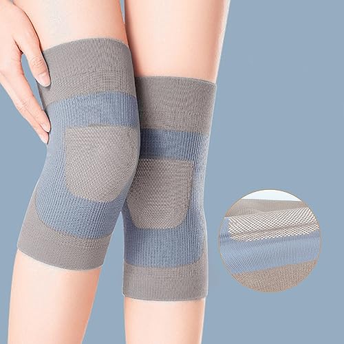 Image of Cashmere Wool Knee Brace Pads Unisex Winter Warm Thermal Knee Warmers Sleeve Soft Leg Warmers