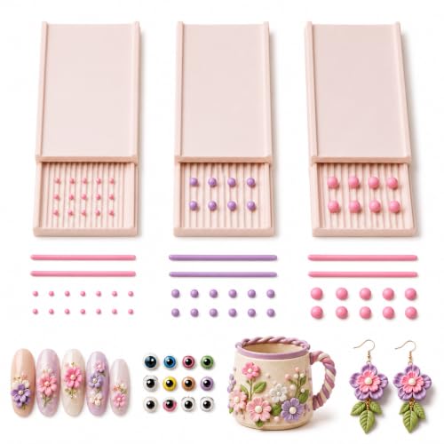 Image of Clay Ball Roller 2-in-1 Polymer Clay Tool, Bead Maker & Clay Strip Roller