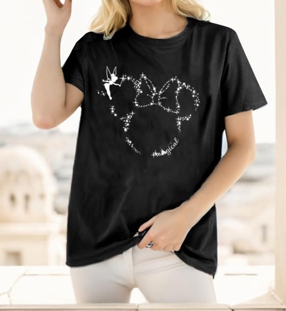 Women Magical Shirts Cute Graphic Tshirts Funny Vacation Holiday Short Sleeve Casual Tee Top2