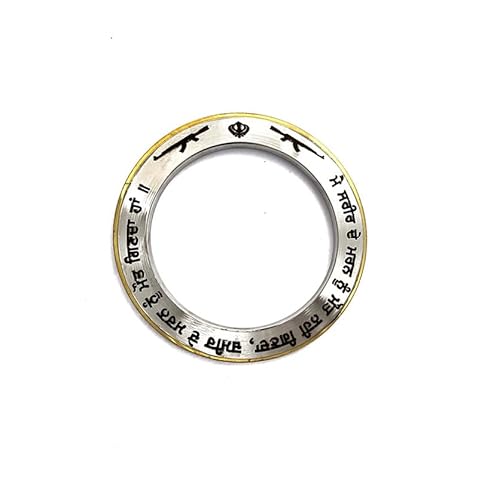 Galaxie Karmaa Silver Color Sikh Kada Kara With Khanda Design