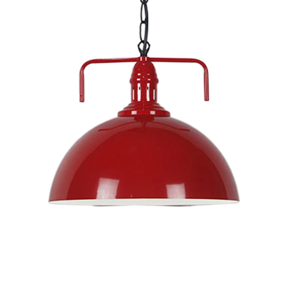 YGZPALH American Industrial Pendant Light with Chain - Hotel Hanging Lamp Black Mid Century Farmhouse Barn Ceiling Light with Aluminum Shade for Warehouse Staircase Entryway Stairway Basement 1-Pack