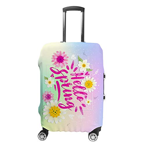 Housse de protection pour bagages de voyage Hello Spring anti-rayures lavable