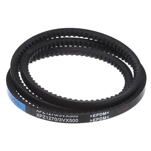 sourcing map 3VX500 Keilriemen, 50/1270mm Länge x 0.38/9,7mm Breite x 0.315/8mm Dicke Gummi Antriebsriemen Zahnriemen Gummiübertragungsriemen Flachriemen Antriebskeilriemen