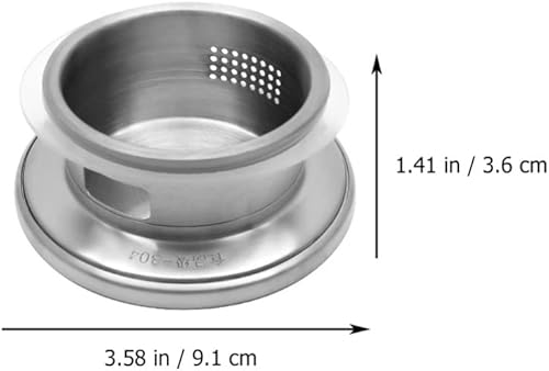 Miniatura 4 de Cabilock Tapa de jarra de agua de acero inoxidable, 2 piezas, agujeros de cubierta de escoria, cubiertas de repuesto para hervidor de agua para té