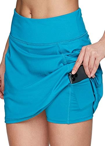 RBX Active Women's Fashion Stretch Knit Flat Front Golf/Tennis Athletic Skort with Attached Bike Short and Pockets 2 RBX Active Women's Fashion Stretch Knit Flat Front Golf/Tennis Athletic Skort with Attached Bike Short and Pockets