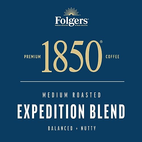Image of Folgers 1850 Expedition Blend Medium Roast Ground Coffee, 12 Ounce