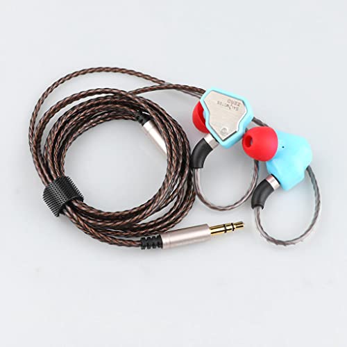 Image of Concept Kart 7HZ Salnotes Zero Wired IEM Earphone, 10mm Dynamic Driver | Metal Composite Diaphragm | Noise Isolation | in Ear Monitor Earphones with Detachable OFC Cable (Blue, 3.5mm (No Mic))