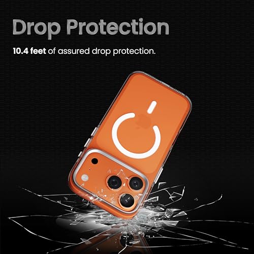 Image of CASEGEAR Super Crystal Transparent Back Cover Case Compatible with iPhone 17 Pro Max | Lifetime Anti-Yellow | 10.4 Feet Drop Protection | Compatible with MagSafe | 360 Camera Protection